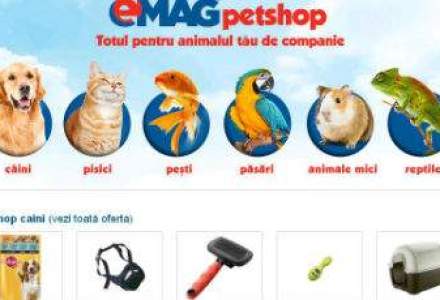 eMag incepe sa vanda produse pentru animale de companie