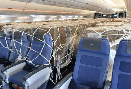 COVID-19 FOTO| Avioanele de pasageri au fost transformate în ”marfare” pentru transportul echipamentelor medicale de protecție