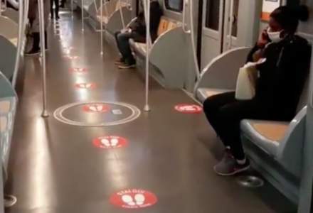 Măsuri luate în Italia pentru a asigura distanța în metrou între călători