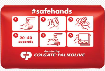 Colgate – Palmolive donează peste 65.000 de produse pentru sănătate și igienă. Spălarea corectă a mâinilor este esențială pentru a încetini răspândirea virusului