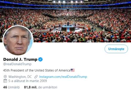 Twitter nu exclude suspendarea contului lui Donald Trump, dacă preşedintele continuă să publice mesaje care încalcă regulile reţelei sociale