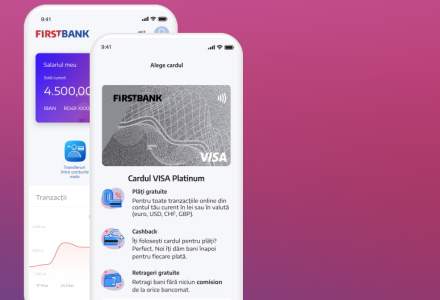First Bank lansează o nouă aplicație de mobile banking, care permite deschiderea unui cont 100% online