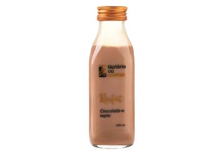 Lăptăria cu Caimac își extinde gama de produse cu un nou sortiment, lapte cu ciocolată