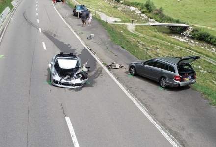 Accidentul de 3.400.000 de euro: Un Bugatti Chiron și un Porsche 911 s-au ciocnit pe o șosea din Alpii Elvețieni