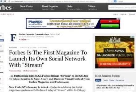 Revista Forbes lanseaza Stream, propria retea de socializare