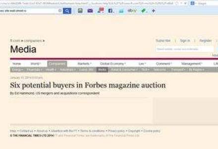 FT: Forbes ar putea fi preluata pentru 475 milioane de dolari