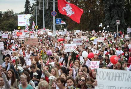 Proteste de amploare în Minsk: poliția a arestat mai multe persoane