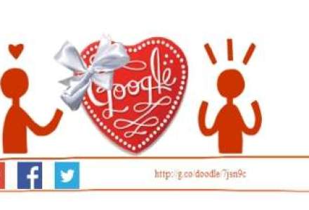 Valentine's Day, sarbatorita de Google printr-un logo care ii invita pe utilizatori sa ofere ciocolata