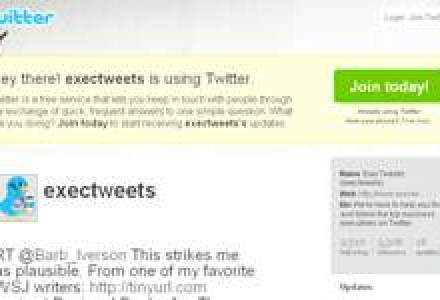 Twitter patrunde in publicitatea online cu ExecTweets