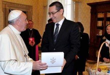Intalnire intre Papa Francisc si Victor Ponta. Ce i-a spus premierul Suveranului Pontif