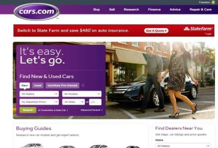 Site-ul de comert auto Cars.com a fost scos la vanzare, pentru 3 mld. dolari
