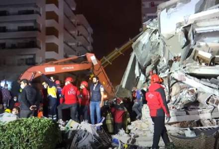 Un nou cutremur sâmbătă dimineață în orașul Izmir din Turcia. La cât se ridică numărul victimelor de până acum