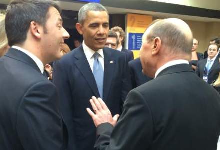 FOTO Dialog intre Traian Basescu si Barack Obama, la Summitul Securitatii Nucleare de la Haga