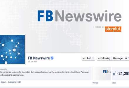 Facebook a lansat FB Newswire pentru jurnalisti