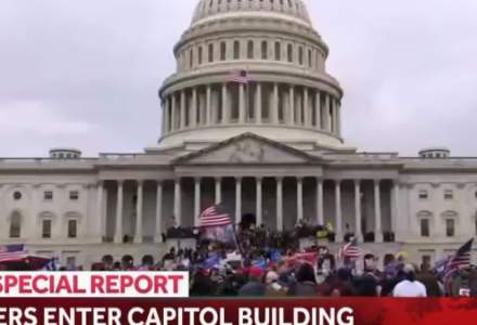 Violențe în SUA: Protestatarii pro-Trump au intrat cu forța în clădirea Capitoliului