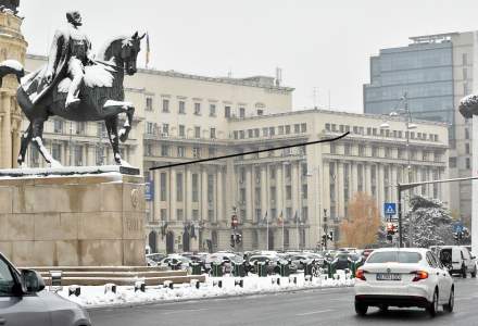 Prognoza meteo București: Se anunță ninsori și vânt puternic