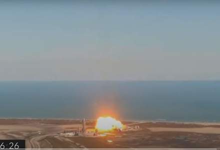 Un prototip de rachetă aparținând SpaceX a explodat în timpul unei tentative de aterizare