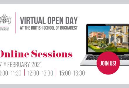 (P) British School of Bucharest organizează Virtual Open Day, un eveniment dedicat părinților și elevilor interesați să urmeze o școală internațională de top