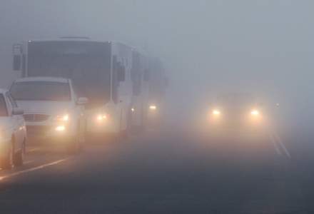 Poliția Română: Se circulă în condiții de ceață în mai multe județe