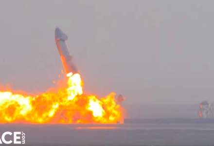 Un prototip al unei rachete SpaceX a explodat la sol la câteva minute după aterizare