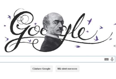 Google sarbatoreste 193 de ani de la nasterea lui Vasile Alecsandri printr-un logo special