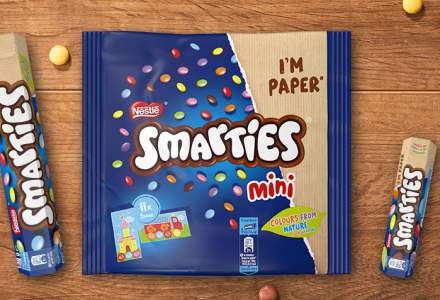 Nestlé va folosi doar hârtie reciclabilă pentru ambalajele brandului Smarties