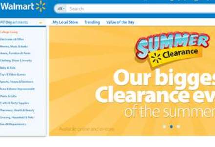 Wal-Mart personalizeaza rezultatele din magazinul online, in incercarea de a tine pasul cu concurenta