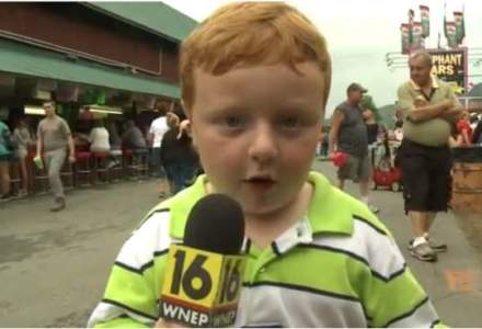 VIRAL. Reporter la cinci ani: un copil din Pensylvania face senzatie intr-un interviu TV