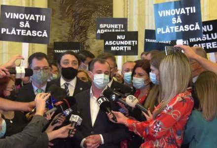 Protest în Parlament: PSD cere guvernului sa nu măsluiască cifrele din pandemie
