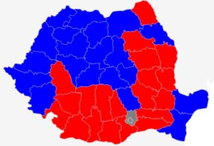 Alegeri prezidentiale, rezultate pe judete in turul doi: unde s-a votat masiv pro-Iohannis si care zone au ramas rosii