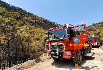 Pompierii români intervin pentru a stinge un nou incendiu izbucnit în Grecia