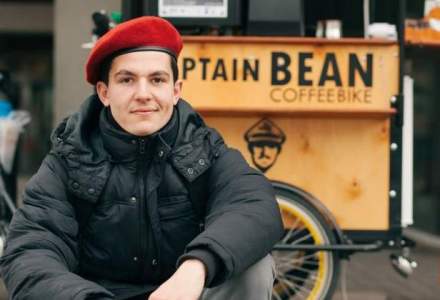 Coffee Bike in Romania: Bogdan Pandea, fondatorul Captain Bean, vorbeste despre cum e sa fii antreprenor la 22 de ani