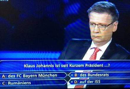 Klaus Iohannis, subiect de intrebare la emisiunea "Vrei sa fii milionar?" din Germania