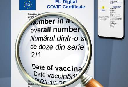 Un nou tip de marcaj pe certificatele de vaccinare