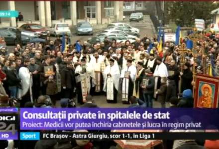 O armata de preoti si parinti au tinut un mars pentru ora de religie la Suceava [VIDEO]