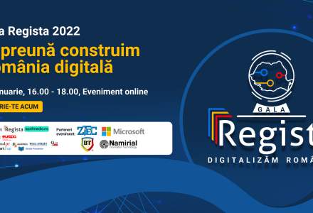 Regista organizează pe 20 ianuarie 2022 Gala Regista,  prima Gală de premiere a primăriilor și instituțiilor digitalizate din România