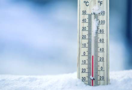 A fost înregistrată cea mai scăzută temperatură din această iarnă, minus 32 de grade Celsius