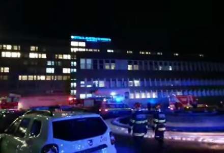 Incendiu la Spitalul Județean Suceava. Peste 300 de persoane au fost evacuate