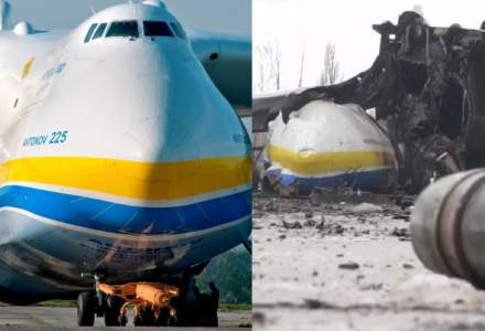 [Galerie FOTO] Cel mai mare avion din lume - înainte și după ce a fost distrus de ruși