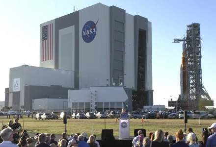 VIDEO: NASA, primele teste cu racheta SLS, care va duce astronauții pe Lună în 2025