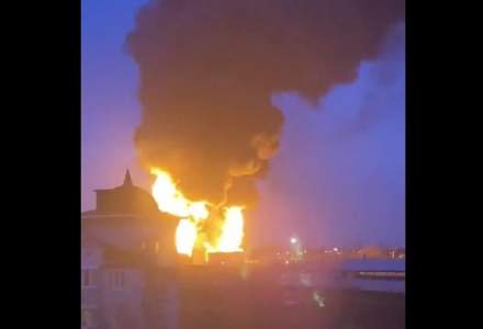 Incendiu la un depozit de carburanţi din Belgorod, Rusia. Guvernatorul regional dă vina pe Ucraina