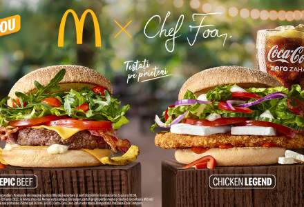 McDonald’s și Chef Foa lansează doi noi burgeri în meniul de primăvară: Epic Beef și Chicken Legend