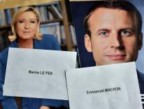 Emmanuel Macron şi Marine Le...