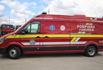 Mai multe ambulanțe de transport nou-născuți au intrat în dotarea pompierilor