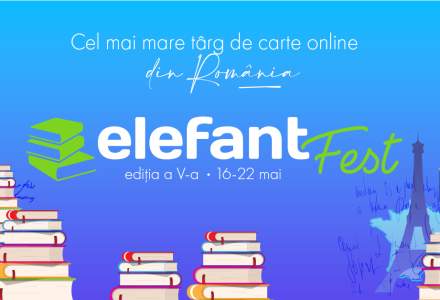 elefantFest, cel mai mare târg de carte, ajunge la a cincea ediție și așteaptă online peste un milion de vizitatori în perioada 16-22 mai 2022