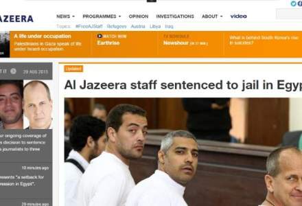 Trei jurnalisti de la Al Jazeera, condamnati la inchisoare in Egipt pentru "difuzare de stiri false"