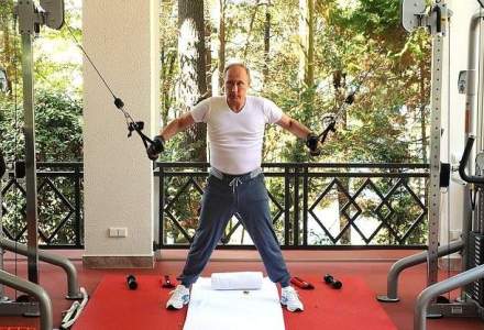 Putin apare in imagini facand exercitii la sala de fitness, pe fondul scaderii cotei de popularitate