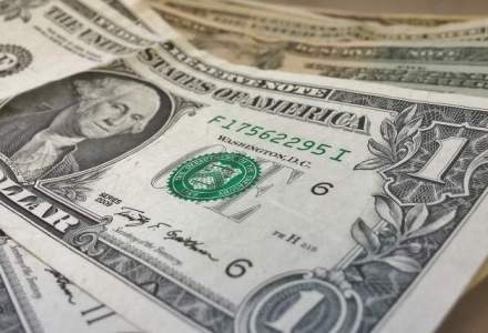 Dolarul isi continua aprecierea: BNR anunta o referinta mai mare cu 1%