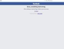 Facebook a picat! Din nou!
