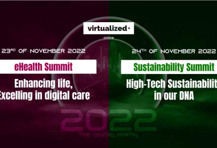 Începe o nouă serie de expo-conferințe online Virtualized. Ecosisteme de sănătate și tehnologie durabilă, în dezbateri, la summit-urile Virtualized din noiembrie 2022